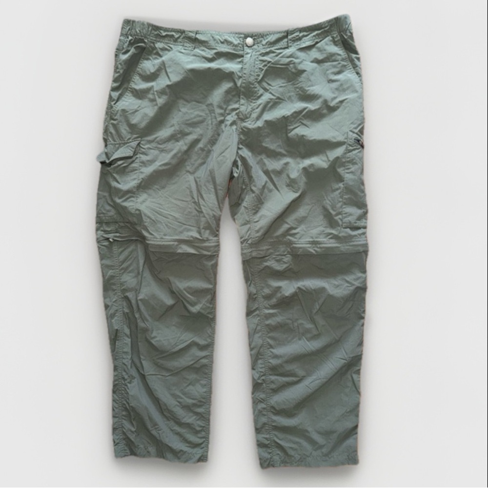 Columbia Omni-Shade Cargo Hiking Pants 42x30 Zip Off Convertible Outdoor Travel